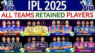 ipl 2025 all team retained players listAll team retained players Ipl 2025All team retained players [upl. by Keely]