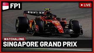 F1 Live  Singapore GP Free Practice 1 Watchalong  Live timings  Commentary [upl. by Nalra]