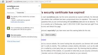 How to fix The sites security certificate has expired or is not yet valid google chrome [upl. by Asylla]