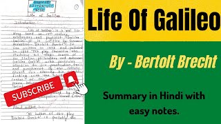 Life Of Galileo by Bertolt Brecht  Life Of Galileo  Life Of Galileo by Bertolt Brecht Summary [upl. by Britton]