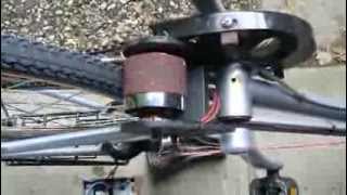 Smart EBicycle Demo Brushless Motor Frictiondrive Part 2 [upl. by Eddy688]