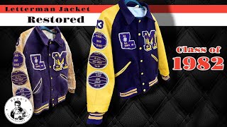 Class of 1982 Letterman jacket Restoration [upl. by Hayman]