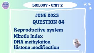 Biology Alevel  Unit 2  Question paper  MayJune 2023  Question 4  Reproductive system [upl. by Beetner]