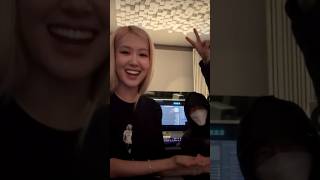 Rosé with Teddy oppa in the studio rosé [upl. by Chrisy]