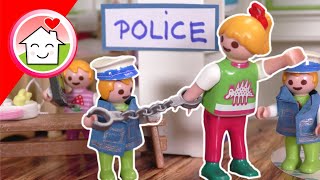 Playmobil Familie Hauser  Kommissar Overbeck Junior  Geschichte mit Anna und Lena [upl. by Nehte]