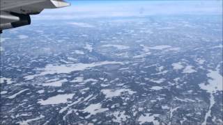 In Flight Scenery  Northwest Territories Canada and Alaska USA [upl. by Indihar]