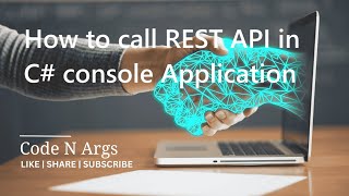 How to call REST API in C console Application  Read JSON Data  restweb api tutorial c  part 1 [upl. by Maiocco]