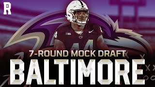 Baltimore Ravens 7Round Mock Draft [upl. by Anirrak]