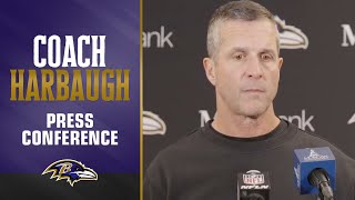 John Harbaugh on Losing to the Steelers in Week 11  Baltimore Ravens [upl. by Nawotna122]