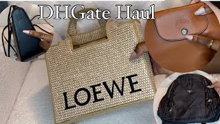 Dhgate Bag Haul  Longchamp Prada Loewe and more [upl. by Nussbaum]