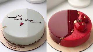 Most Satisfying Mirror Glaze Cake Decorating Compilation [upl. by Ocinemod]