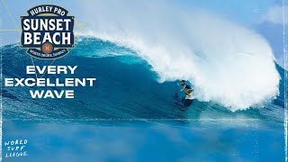 EVERY EXCELLENT WAVE  Hurley Pro Sunset Beach 2024 [upl. by Roanne]