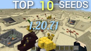 TOP 10 seeds speedrun amp Minecraft Bedrock 12071 speedrun minecraft [upl. by Boff231]