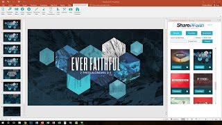 How To Display And Present Worship Songs FREE Worship Software For PowerPoint  Sharefaithcom [upl. by Ethbinium]