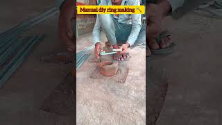 Manual diy ring bending 🔨diy diycrafts bending bendingmachine handwork handmade handwork [upl. by Clarissa]