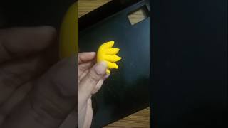 Clay Craft Idea Funky  Simple Banana with The Clay 🙌 shorts ytshorts subscribe [upl. by Yenitirb107]