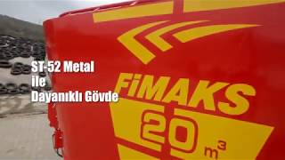 FIMAKS 20 M3 DİKEY ÇİFT HELEZON YEM KARMA MAKİNESİ  20 M3 DOUBLE AUGER VERTICAL MIXER FEEDER [upl. by Odnolor]