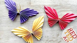 Easy Paper Butterfly Origami  Cute amp Easy Butterfly DIY  Origami for Beginners [upl. by Tallulah]