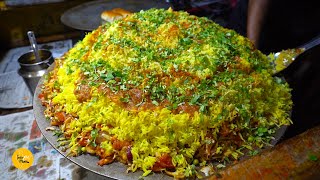 HUGE Tawa Pulao Making Rs 15 Only l आपने इतना सस्ता तवा पुलाव कभी नहीं खाया होगा l Bhavnagar Food [upl. by Weatherby]