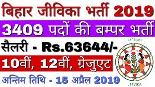 BRLPS Recruitment 2019  BRLPS Vacancy 2019 Community Coordinator  BRLPS Jeevika Vacancy 2019 [upl. by Eveivaneg]