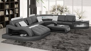 Navasota Large Leather Sectional with Shape Chaise  Jubilee Furniture [upl. by Hyacinthie878]