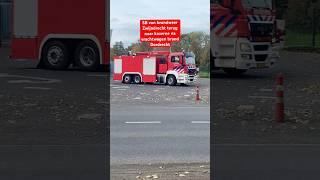 SB van brandweer Zwijndrecht terug naar kazerne na vrachtwagen brand Dordrecht 🔥SB brandweer [upl. by Lenssen]