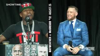 floyd mayweather telling conor mcgregor to shut the fk up 😀😀😀😀😀😀😀😂😀 [upl. by Dawson321]