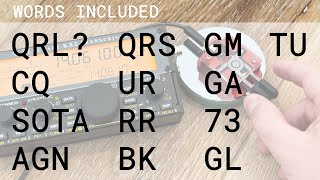 2 Common Word Practice  Morse Code for SOTA [upl. by Joacima]