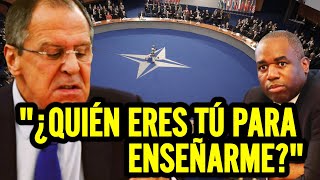 ¡Inesperado Lavrov humilla a diplomático británico en un tenso enfrentamiento por el respeto a Rusi [upl. by Acus]