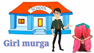 Girl murga punishment in school  Animated story [upl. by Odericus608]