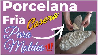 PASO A PASO COMO hacer PORCELANA fria CASERA para MOLDES de SILICONA FÁCIL y ECONÓMICA [upl. by Retsila369]