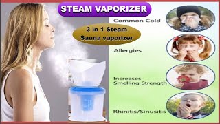 How To Use All in One Warm Steam Vaporizer Machine For Cough And Cold Demo In Telugu [upl. by Nnahaid]