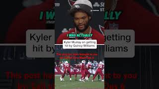 Kyler Murrays Surprising Take on Quincy Williams Hit NFL Shorts Media Cardinals Foryou [upl. by Itsrejk]