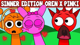 Incredibox Sprunki Sinner Edition But With Oren x Pinki Kiss  All Reactions [upl. by Marcel594]