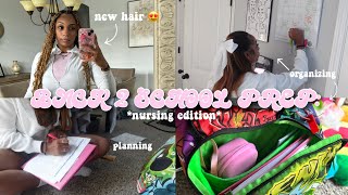 back 2 school prep vlog nursing edition [upl. by Nuahsak]