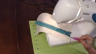 Sewing a Lapped Zipper Sample  Step 1 [upl. by Aileme]