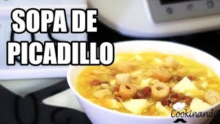 CALDO DE POLLO  SOPA DE PICADILLO THERMOMIX [upl. by Vins]