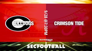 College Football 2024 Week 5 Georgia vs Alabama Live Broadcast [upl. by Eet]