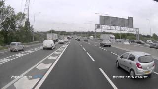 Near miss dangerous driver joining motorway [upl. by Ailama45]