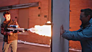 Flamethrower vs Aerogel [upl. by Intosh]