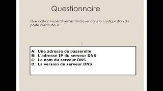 QCM concernant le DNS [upl. by Cleo182]