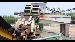 Nesans Sand Washer with Dewatering Screen [upl. by Anaerda]