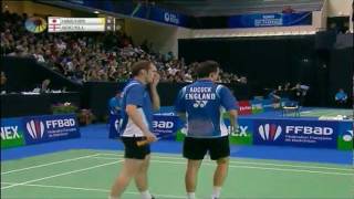 QF  MD  H HashimotoN Hirata vs C AdcockA Ellis  Yonex Badminton French Open 2011 [upl. by Anay567]