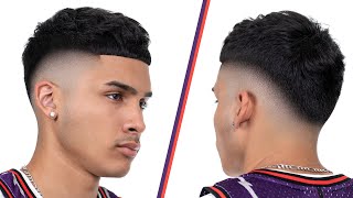 SUPER CLEAN DROP FADE TEXTURED CROP HAIRCUT TUTORIAL [upl. by Nnaxor]