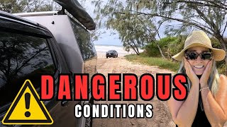 NEVER SEEN it like this before  Inskip Point Rainbow Beach [upl. by Ewen]