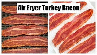 Air Fryer Turkey Bacon  Air Fryer Bacon [upl. by Ysac957]