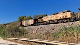 Southbound loaded Union Pacific Coal With plenty of Thrash [upl. by Tracee]