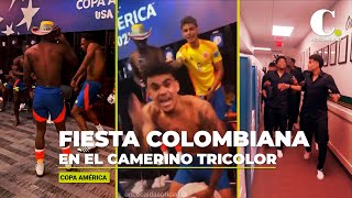 Así fue la fiesta colombiana en el camerino tricolor  El Colombiano [upl. by Kciremed]