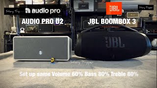 AUDIO PRO Drumfire D2 vs JBL BOOMBOX 3 [upl. by Ikcim]