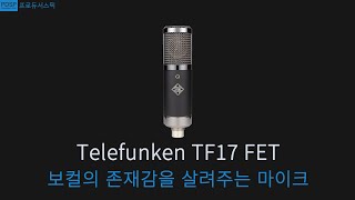 Telefunken TF17 FET  보컬을 힘있게 앞으로 쭉 뽑아주는 마이크 [upl. by Norval]